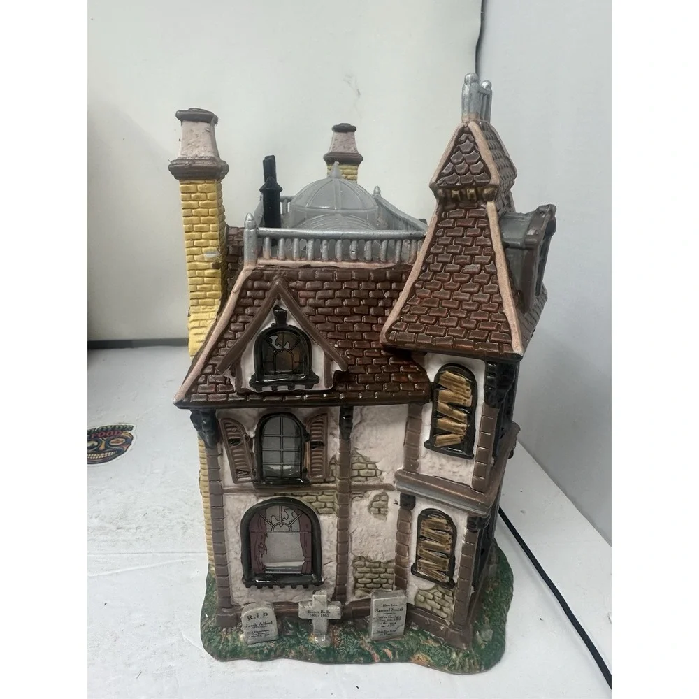 2002 Lemax Alford Mansion Spooky Town Halloween Village House Spookside Estates
